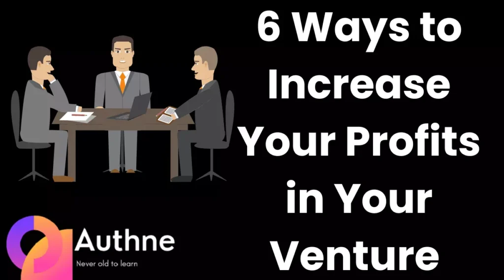 6 Ways to Increase Your Profits in Your Venture
